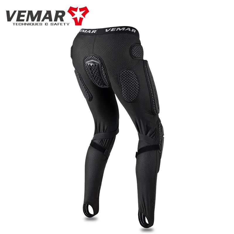 Summer Protective Motorcycle Pants Men - Armored Trousers Pants with Hip Knee Guards for Motocross, Sports Bike Riding Gear