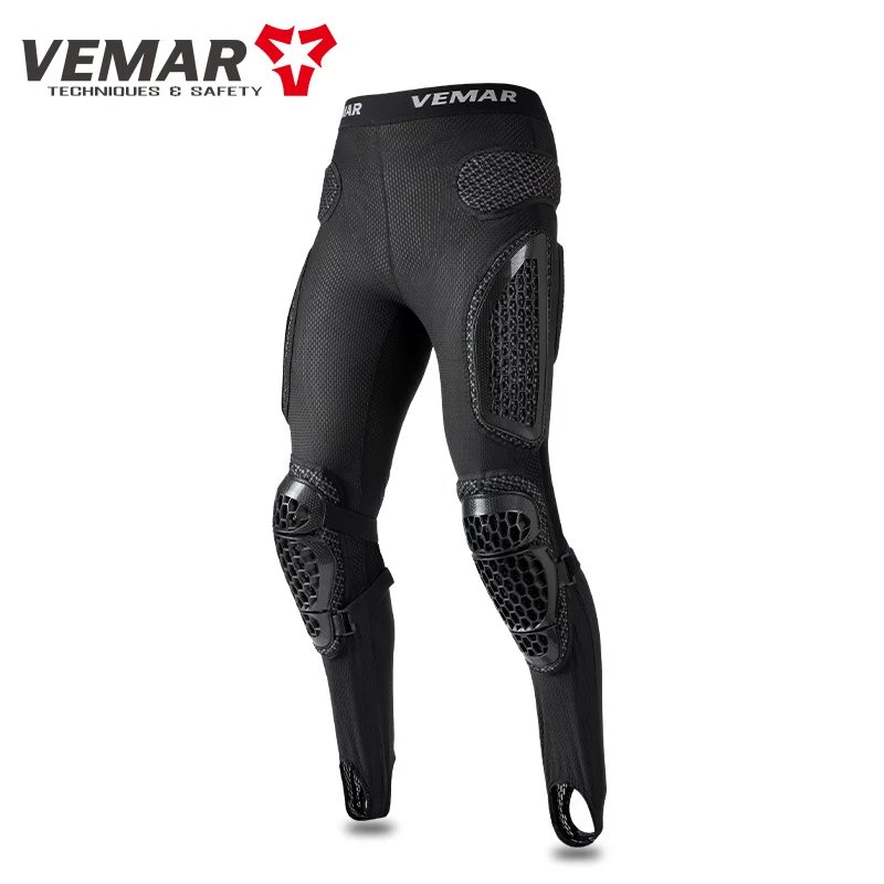Summer Protective Motorcycle Pants Men - Armored Trousers Pants with Hip Knee Guards for Motocross, Sports Bike Riding Gear