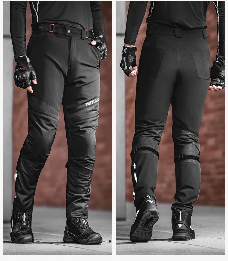 Motowolf CE Certified Motorcycle Pants Summer Breathable Mesh Riding Pants Reflective Strips Biker Trousers for Men Women Motowolf CE Certified Motorcycle Pants Summer Breathable Mesh Riding Pants Reflective Strips Biker Trousers for Men Women