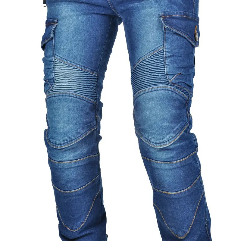 New Double Zipper Metal Style Motocross Moto Trousers Men For Woman Outdoor Riding Jeans With Protective Gear Motorcycle Pants New Double Zipper Metal Style Motocross Moto Trousers Men For Woman Outdoor Riding Jeans With Protective Gear Motorcycle Pants