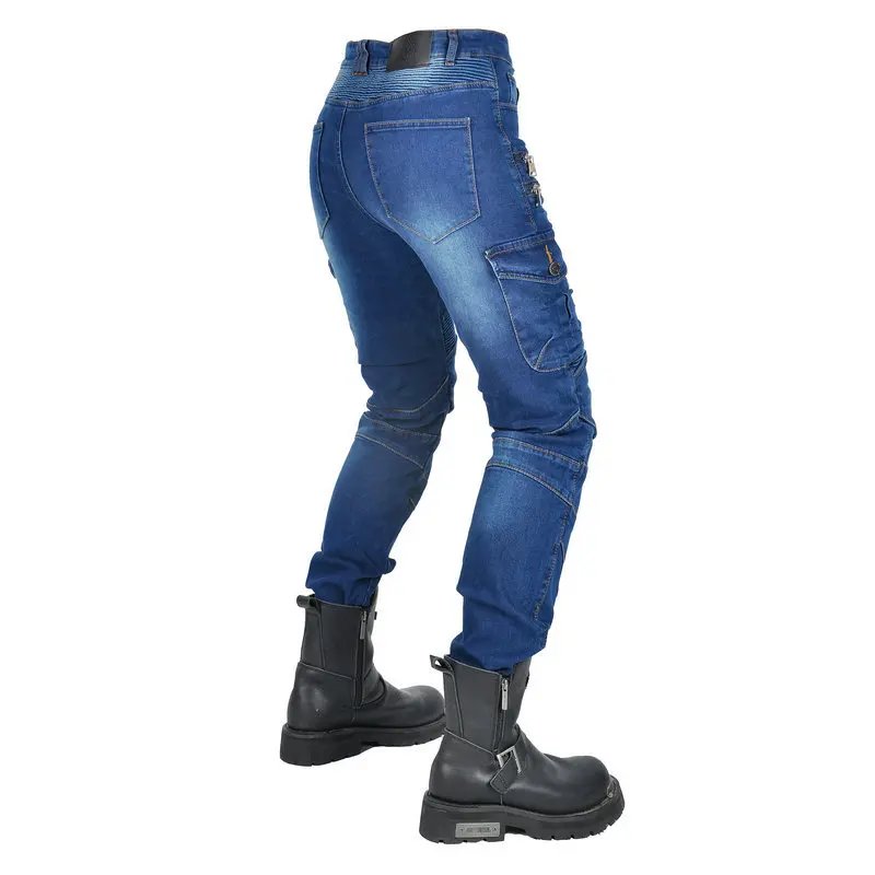 New Double Zipper Metal Style Motocross Moto Trousers Men For Woman Outdoor Riding Jeans With Protective Gear Motorcycle Pants New Double Zipper Metal Style Motocross Moto Trousers Men For Woman Outdoor Riding Jeans With Protective Gear Motorcycle Pants