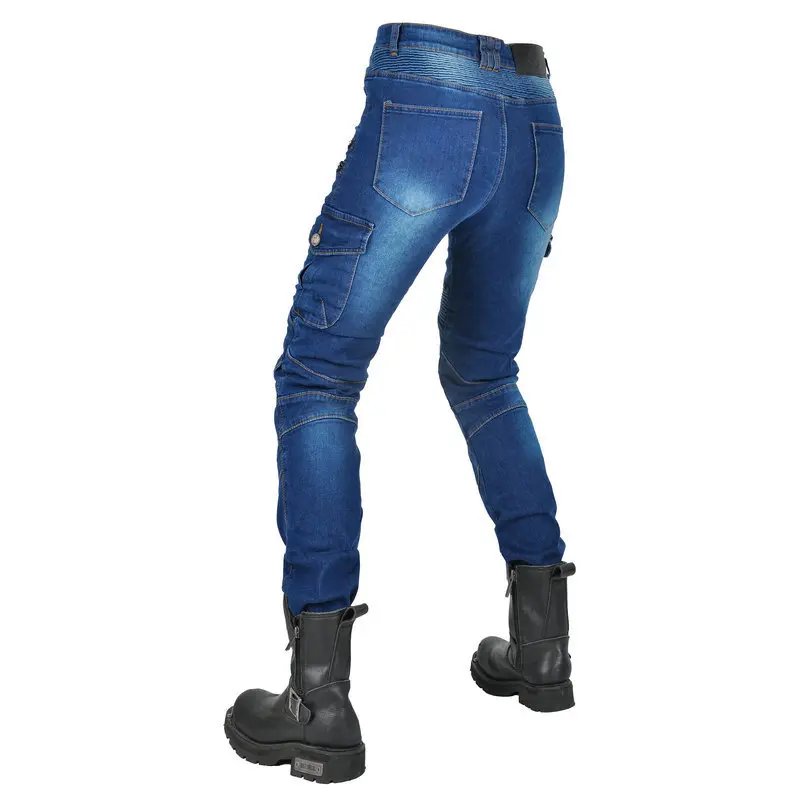 New Double Zipper Metal Style Motocross Moto Trousers Men For Woman Outdoor Riding Jeans With Protective Gear Motorcycle Pants New Double Zipper Metal Style Motocross Moto Trousers Men For Woman Outdoor Riding Jeans With Protective Gear Motorcycle Pants