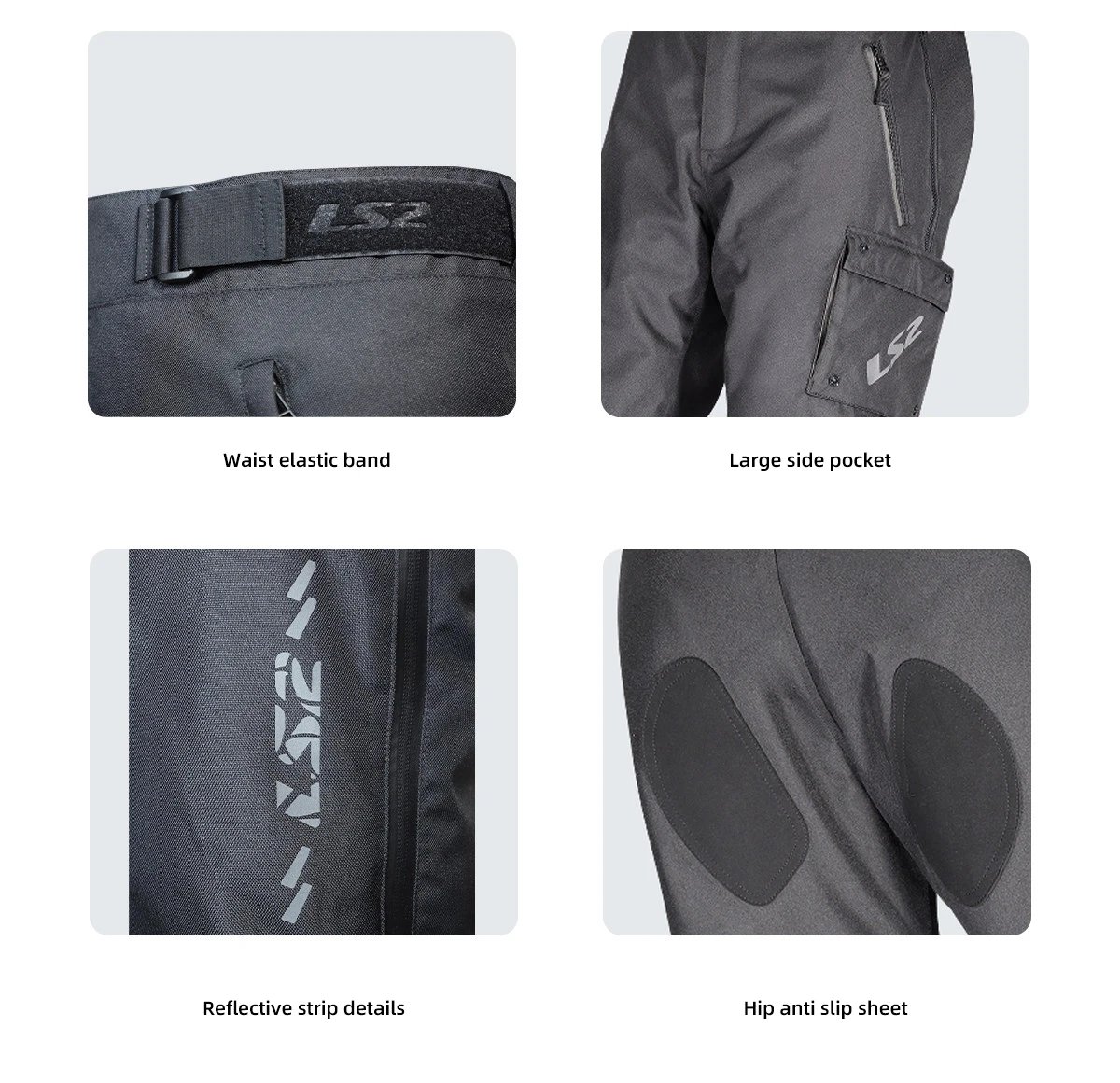 LS2 Original Motorcycle Pants Winter Warm Waterproof Quick Take Off Pants Off-Road Men CE Anti-fall Rider Quick-Release Trousers LS2 Original Motorcycle Pants Winter Warm Waterproof Quick Take Off Pants Off-Road Men CE Anti-fall Rider Quick-Release Trousers