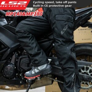 LS2 Original Motorcycle Pants Winter Warm Waterproof Quick Take Off Pants Off-Road Men CE Anti-fall Rider Quick-Release Trousers
