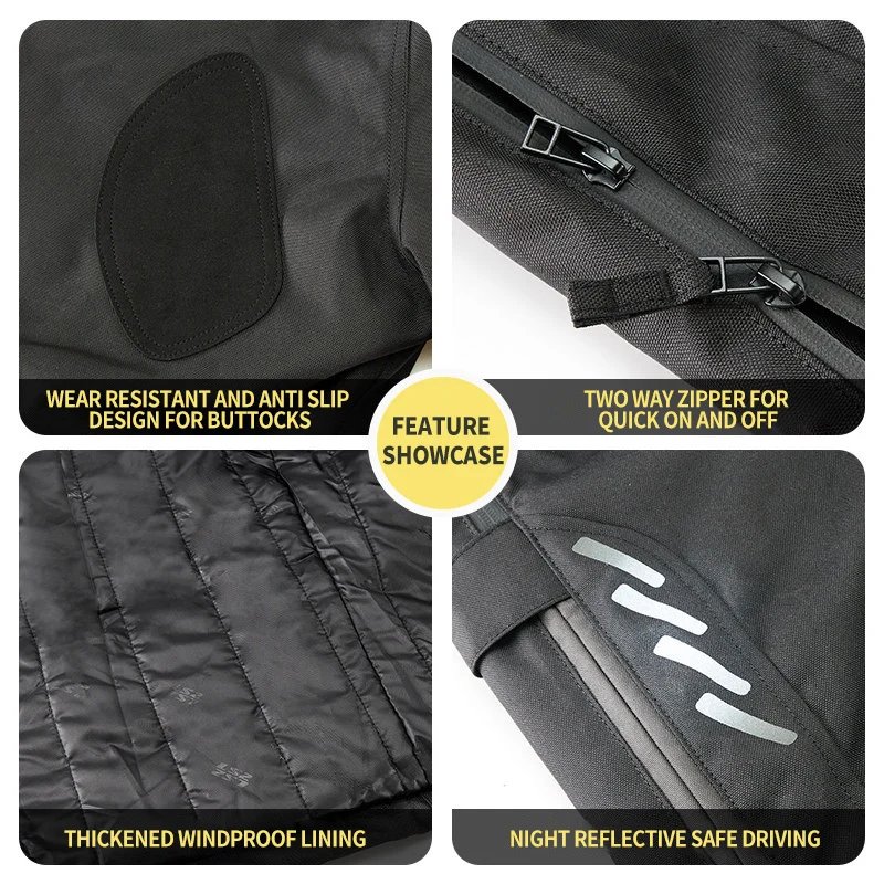 LS2 Original Motorcycle Pants Winter Warm Waterproof Quick Take Off Pants Off-Road Men CE Anti-fall Rider Quick-Release Trousers