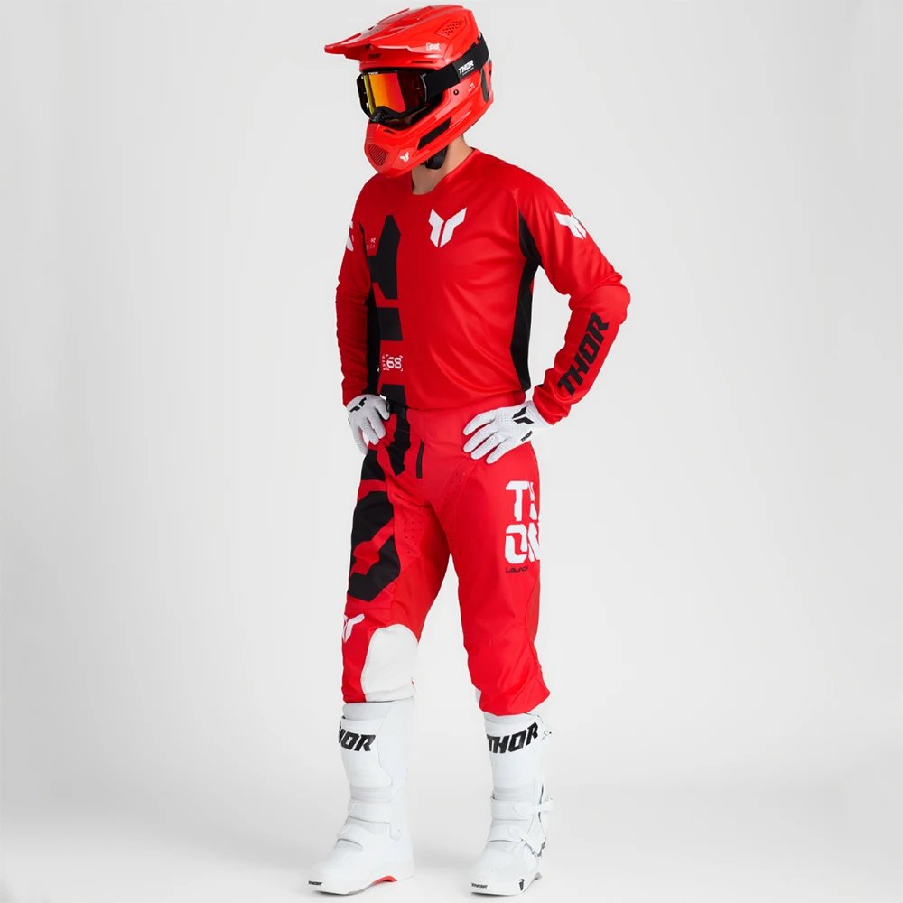 THOR Combo Dirt Bike Suit Off Road Motorcycle Suit MX Off Road Kit Top Shift Moto Jersey Set Moto Gear Set Enduro Suit