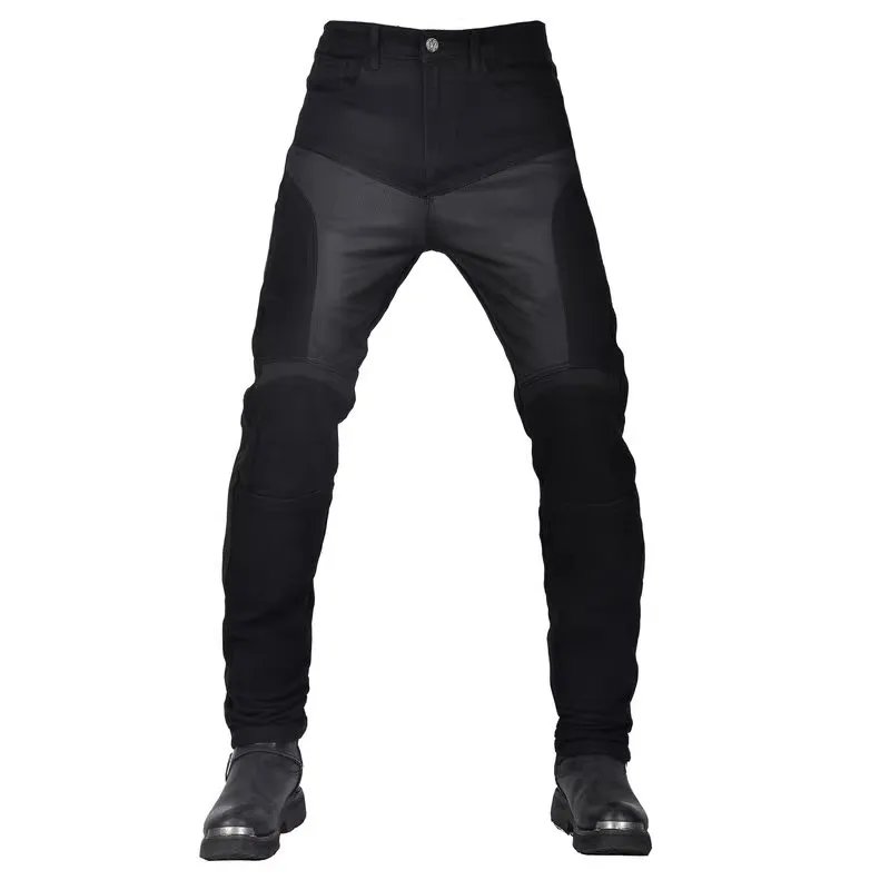 Summer Riding Motorcycle Pants Riding Jeans Breathable Stretchy Slim Fit Anti-fall Motorcycle Rider Pants With Protection Gear