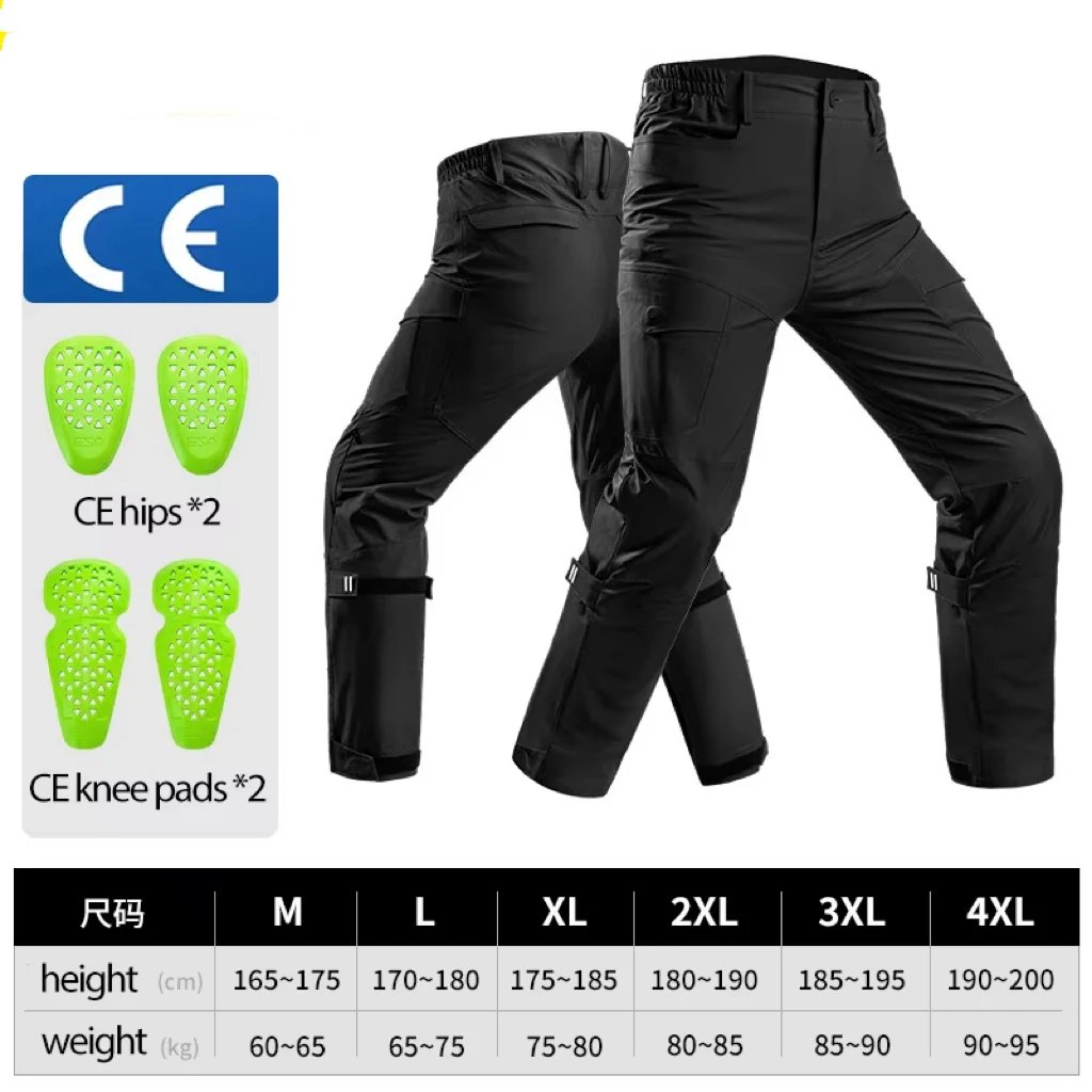 Motowolf CE Four Seasons Motorcycle Pants Summer Breathable Motorbike Pants Elastic Motorcycle Riding Anti-fall Protective Gear