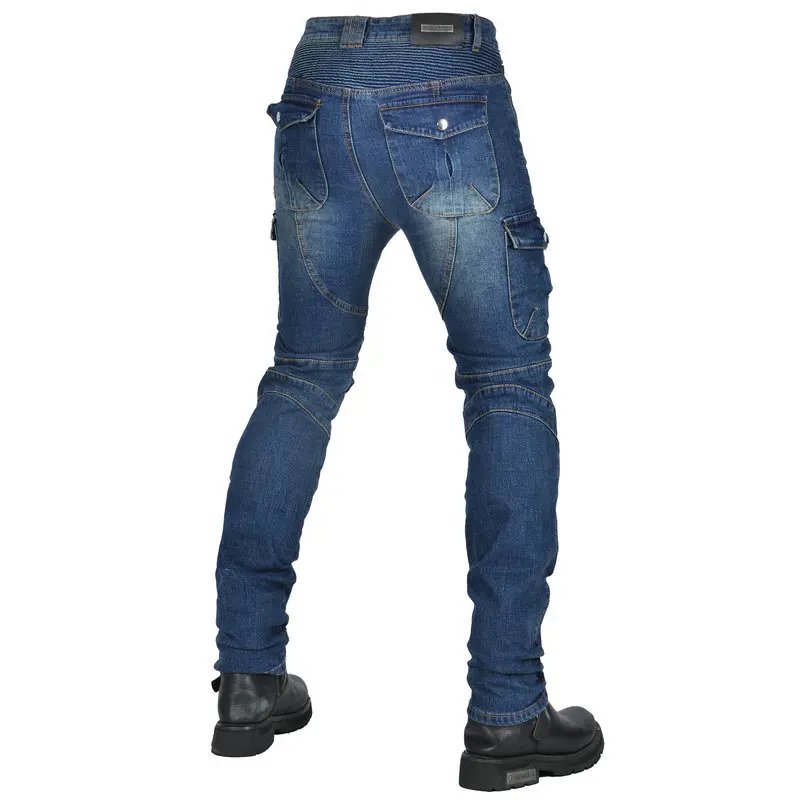 CE Armored Upgrade Motorcycle Riding Pants Motorbike Riding Denim Jeans Dual Sport Versatile Stretch Trousers with Knee Hip Pads CE Armored Upgrade Motorcycle Riding Pants Motorbike Riding Denim Jeans Dual Sport Versatile Stretch Trousers with Knee Hip Pads