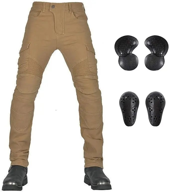 CE Armored Upgrade Motorcycle Riding Pants Motorbike Riding Denim Jeans Dual Sport Versatile Stretch Trousers with Knee Hip Pads CE Armored Upgrade Motorcycle Riding Pants Motorbike Riding Denim Jeans Dual Sport Versatile Stretch Trousers with Knee Hip Pads