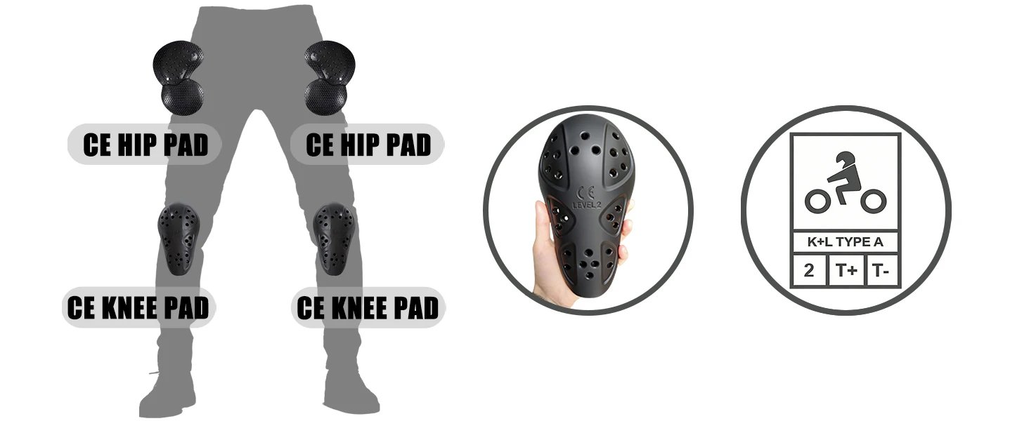 CE Armored Upgrade Motorcycle Riding Pants Motorbike Riding Denim Jeans Dual Sport Versatile Stretch Trousers with Knee Hip Pads CE Armored Upgrade Motorcycle Riding Pants Motorbike Riding Denim Jeans Dual Sport Versatile Stretch Trousers with Knee Hip Pads