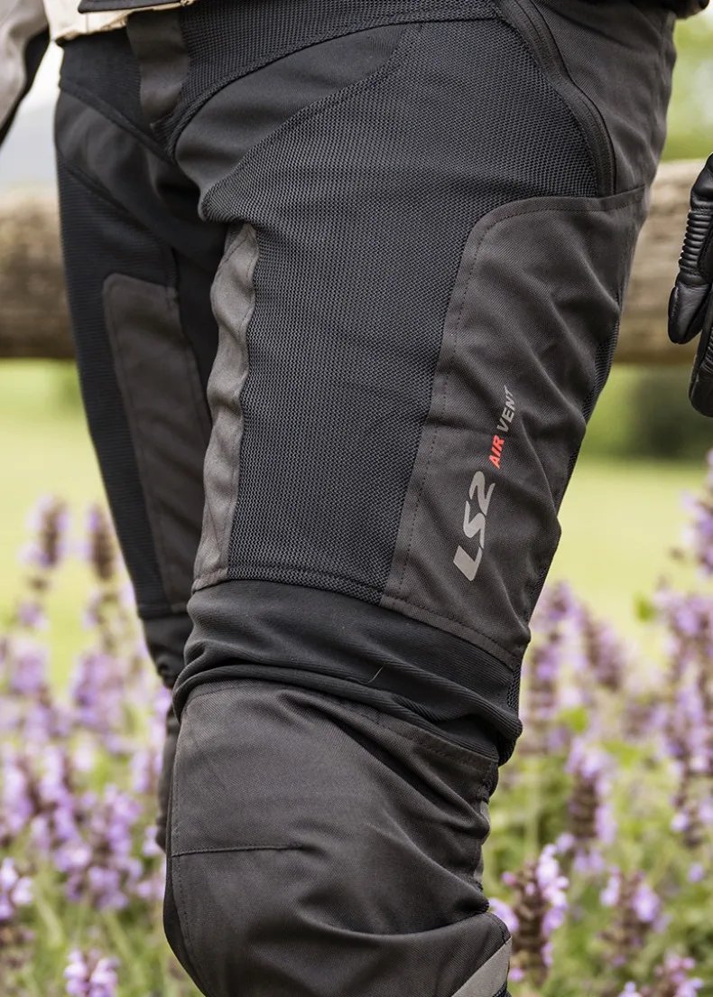 LS2 COMO AIR Motorcycle Pants CE CLASS A Moto Riding Trousers Men Motorbike Pantalones 2 CE Knee Pad S-4Xl Men Summer Ls2 Pants