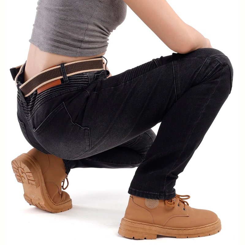 Womens Motorcycle Jeans Knee Hip Tailbone Protection Motocross Pants for Spring Fall Riding Gear Womens Motorcycle Jeans Knee Hip Tailbone Protection Motocross Pants for Spring Fall Riding Gear