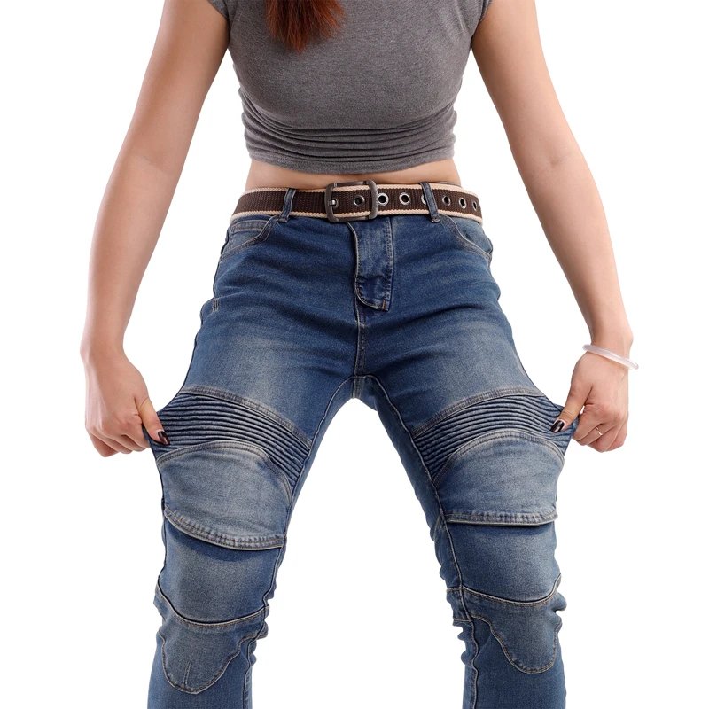 Womens Motorcycle Jeans Knee Hip Tailbone Protection Motocross Pants for Spring Fall Riding Gear Womens Motorcycle Jeans Knee Hip Tailbone Protection Motocross Pants for Spring Fall Riding Gear