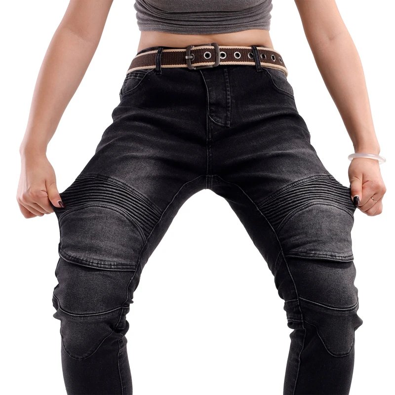 Womens Motorcycle Jeans Knee Hip Tailbone Protection Motocross Pants for Spring Fall Riding Gear Womens Motorcycle Jeans Knee Hip Tailbone Protection Motocross Pants for Spring Fall Riding Gear