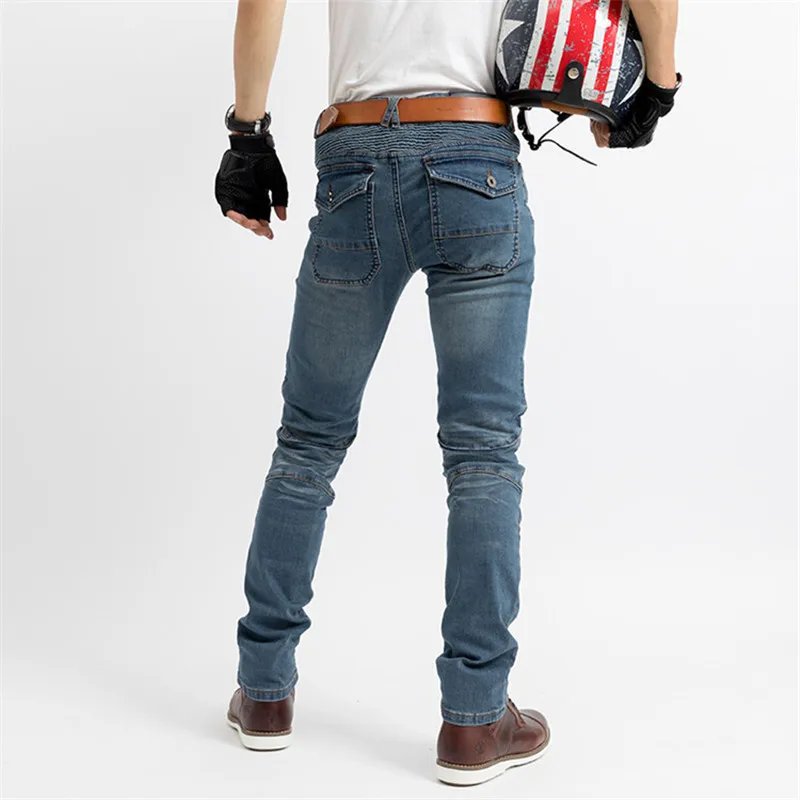 PK718 Men's Motorcycle Featherbed Jeans Standard Version Summer Riding Trousers Car Ride Comfortable Breathable Motocicleta Pant