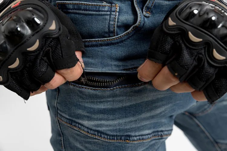 PK718 Men's Motorcycle Featherbed Jeans Standard Version Summer Riding Trousers Car Ride Comfortable Breathable Motocicleta Pant