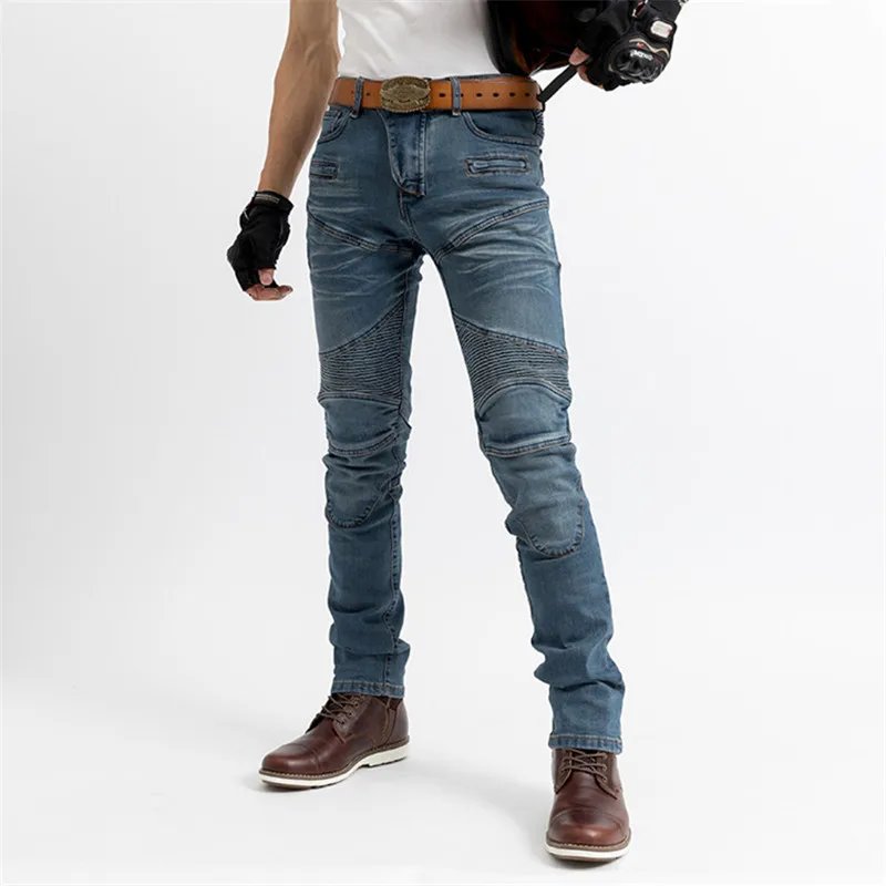 PK718 Men's Motorcycle Featherbed Jeans Standard Version Summer Riding Trousers Car Ride Comfortable Breathable Motocicleta Pant