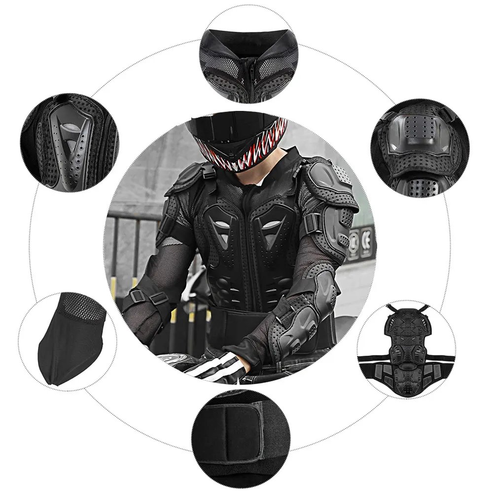 Motorcycle Armor CE Certification Motocross Chest Back Protector Moto Protection Body Armor Riding Motocross Jacket Protective