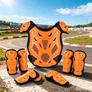 Adjustable Strap Kids Summer Knee Elbow Guard Set 2026 Motorcycle Leg Protection Anti Fall Breathable Motocross Racing Protective Gear for Children
