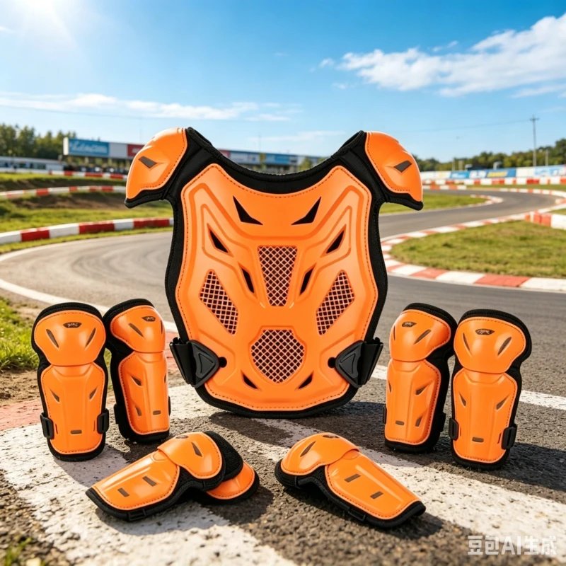 Adjustable Strap Kids Summer Knee Elbow Guard Set 2026 Motorcycle Leg Protection Anti Fall Breathable Motocross Racing Protective Gear for Children