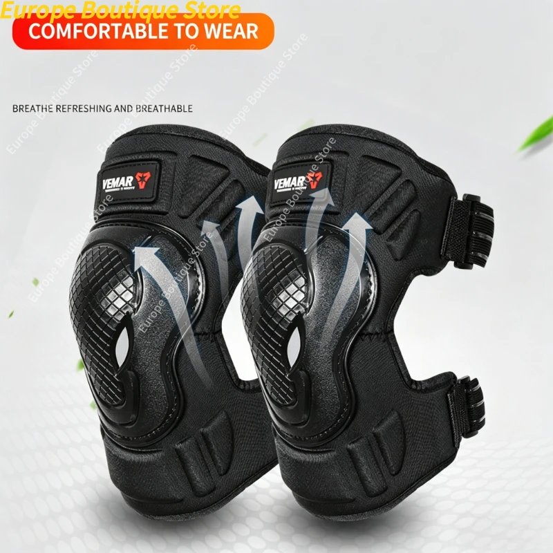 2026 NEW Men Women 4Pcs Motorcycle Armor Set Knee Elbow Pads Anti Fall Windproof Breathable Riding Protective Gear for Motorbike