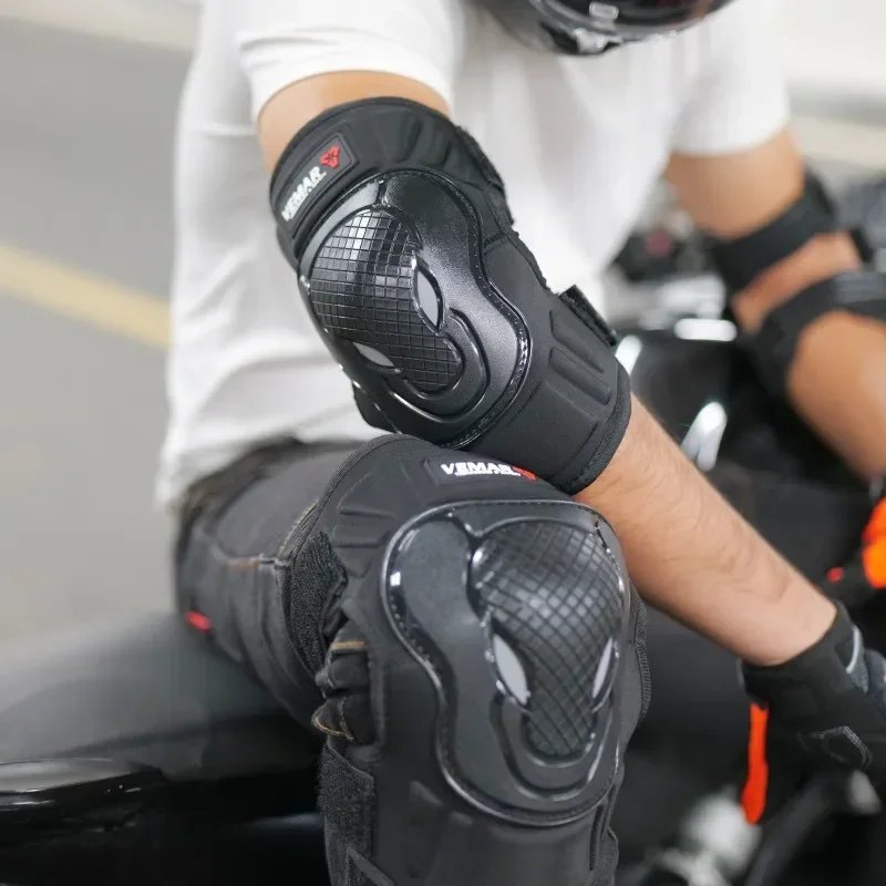 2026 NEW Men Women 4Pcs Motorcycle Armor Set Knee Elbow Pads Anti Fall Windproof Breathable Riding Protective Gear for Motorbike 2026 NEW Men Women 4Pcs Motorcycle Armor Set Knee Elbow Pads Anti Fall Windproof Breathable Riding Protective Gear for Motorbike