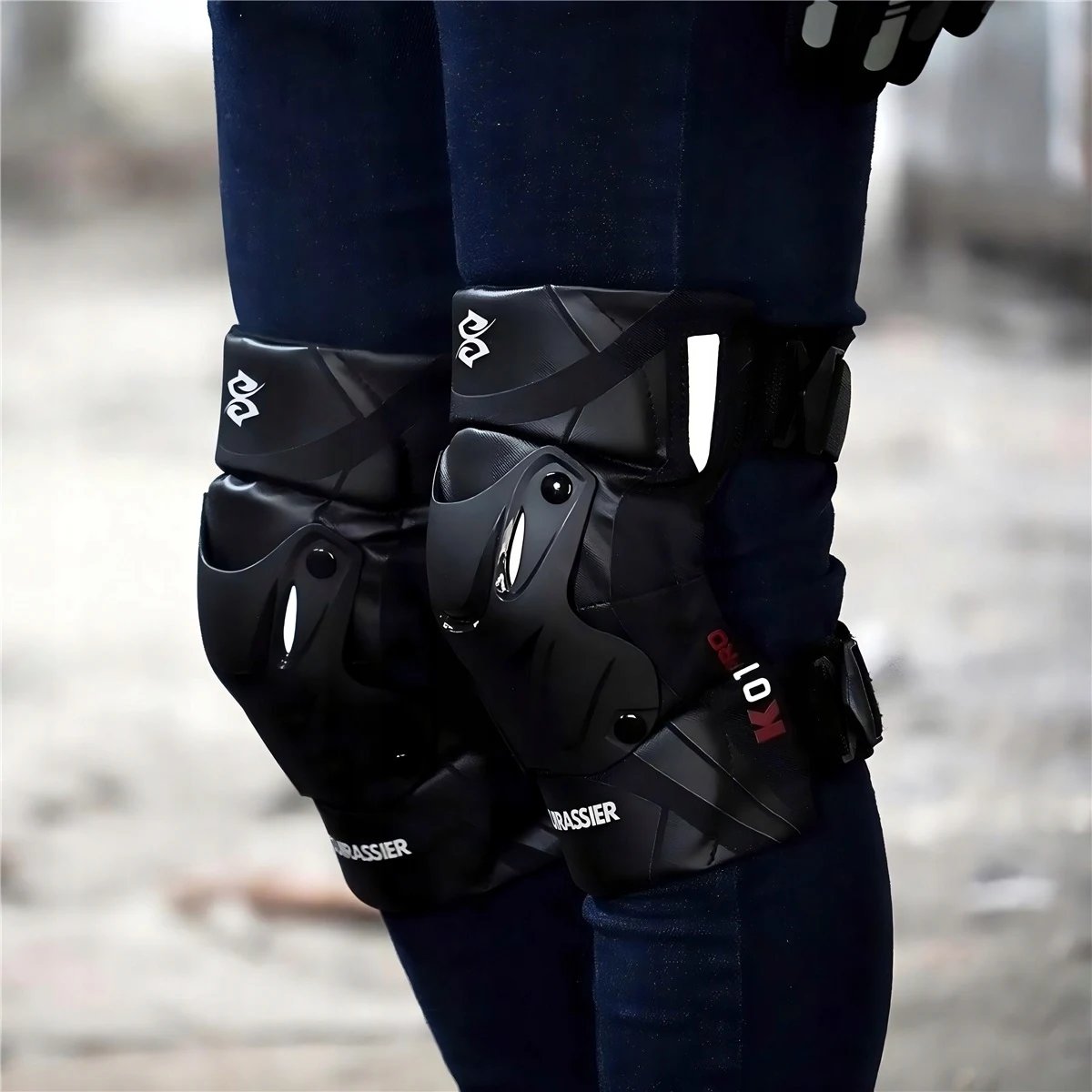 Motorcycle Knee Pads K01 PRO Motocross Riding Protective Guards High-Impact Off-Road Racing Tactical Shin Armor Knee Protectors Gear Set Motorcycle Knee Pads K01 PRO Motocross Riding Protective Guards High-Impact Off-Road Racing Tactical Shin Armor Knee Protectors Gear Set