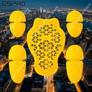 2026 NEW ESPRO CE Level 2 Slow Rebound Motorcycle Armor Back Shoulder Knee Pads Shock Absorption Anti Fall Riding Protection Insert