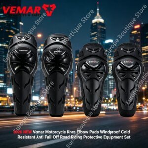 2026 NEW Vemar Windproof Cold Resistant Motorcycle Knee Elbow Pads Anti Fall Off Road Riding Protective Equipment Set