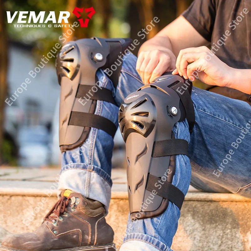 2026 NEW Vemar Windproof Cold Resistant Motorcycle Knee Elbow Pads Anti Fall Off Road Riding Protective Equipment Set