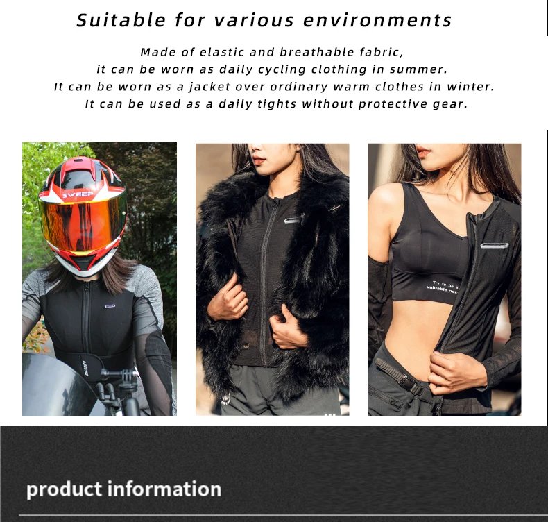 LYSCHY Motorcycle Soft Armor Jacket Men Women Summer Breathable Motocross Jacket with 7Pcs of Protective Gear Moto Riding Jacket LYSCHY Motorcycle Soft Armor Jacket Men Women Summer Breathable Motocross Jacket with 7Pcs of Protective Gear Moto Riding Jacket