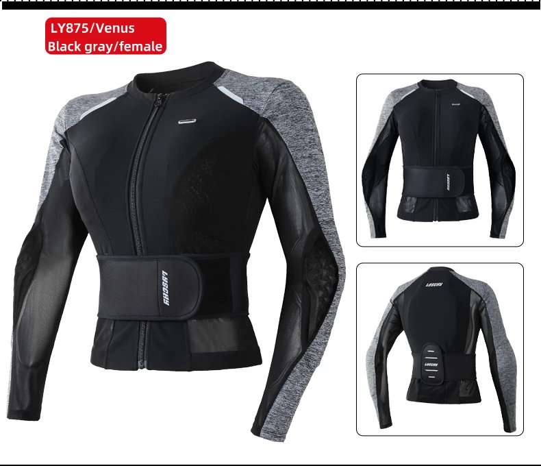 LYSCHY Motorcycle Soft Armor Jacket Men Women Summer Breathable Motocross Jacket with 7Pcs of Protective Gear Moto Riding Jacket LYSCHY Motorcycle Soft Armor Jacket Men Women Summer Breathable Motocross Jacket with 7Pcs of Protective Gear Moto Riding Jacket
