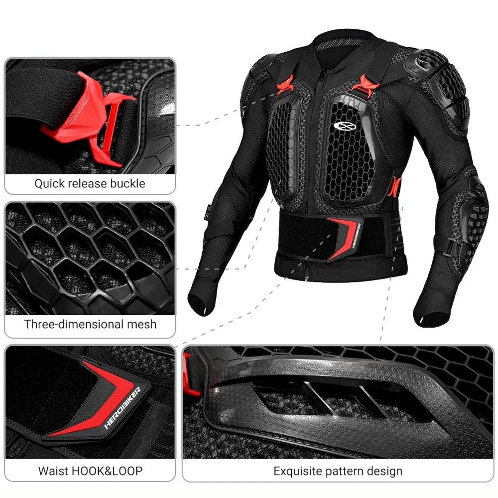 Motorcycle Jacket Men Women Armor Jacket Motorbike Body Protective Motocross Racing Jacket CE Certified Riding Protective Gear