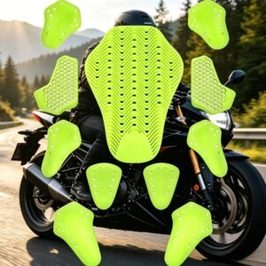 2026 NEW KOELAIE Back Knee Hip Elbow Armor Set CE Certified Anti Fall Rebound Motorcycle Protector for Riding Jacket Insert