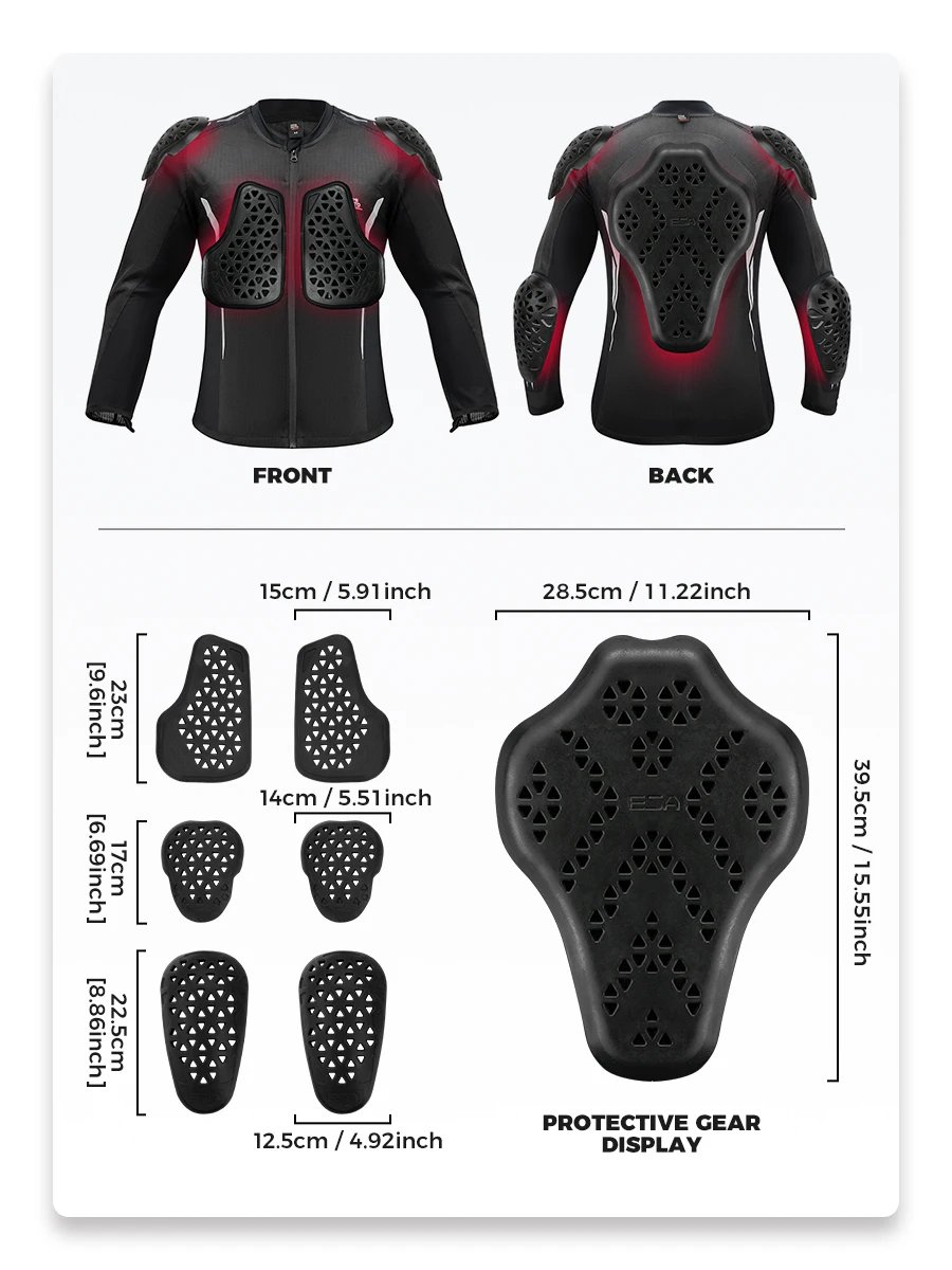 Motorcycle Riding Jacket Summer Breathable Men Women with 7Pcs Set CE Protective Gear Soft Mesh Body Protector Moto Equipment Motorcycle Riding Jacket Summer Breathable Men Women with 7Pcs Set CE Protective Gear Soft Mesh Body Protector Moto Equipment