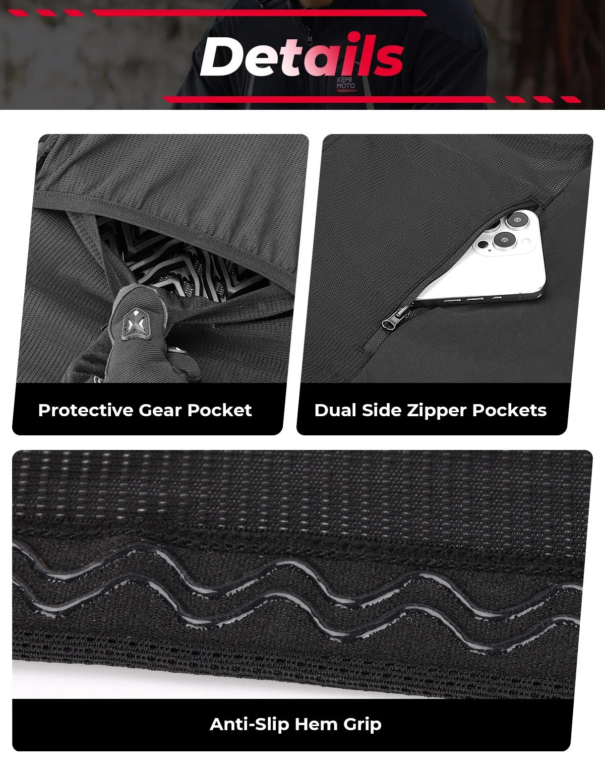 Motorcycle Riding Jacket Summer Breathable Men Women with 7Pcs Set CE Protective Gear Soft Mesh Body Protector Moto Equipment Motorcycle Riding Jacket Summer Breathable Men Women with 7Pcs Set CE Protective Gear Soft Mesh Body Protector Moto Equipment
