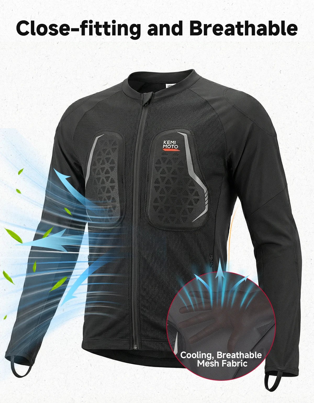 Motorcycle Riding Jacket Summer Breathable Men Women with 7Pcs Set CE Protective Gear Soft Mesh Body Protector Moto  Equipment