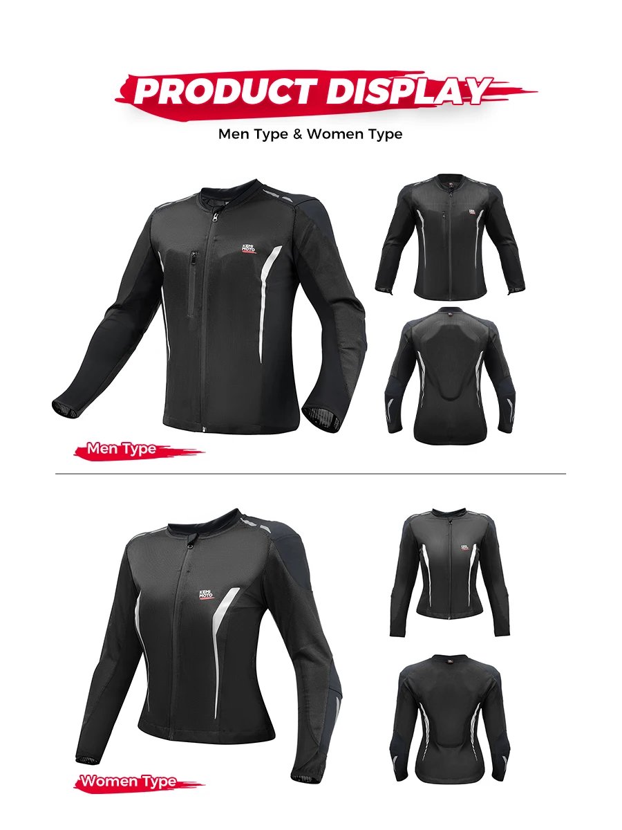 Motorcycle Riding Jacket Summer Breathable Men Women with 7Pcs Set CE Protective Gear Soft Mesh Body Protector Moto Equipment Motorcycle Riding Jacket Summer Breathable Men Women with 7Pcs Set CE Protective Gear Soft Mesh Body Protector Moto Equipment