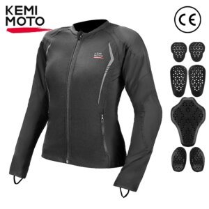 Women’s Armor Summer Jacket Moto Riding Breathable Mesh with 7PCS CE Protective Gear for Motorcycle Motocross UTV ATV Equipments