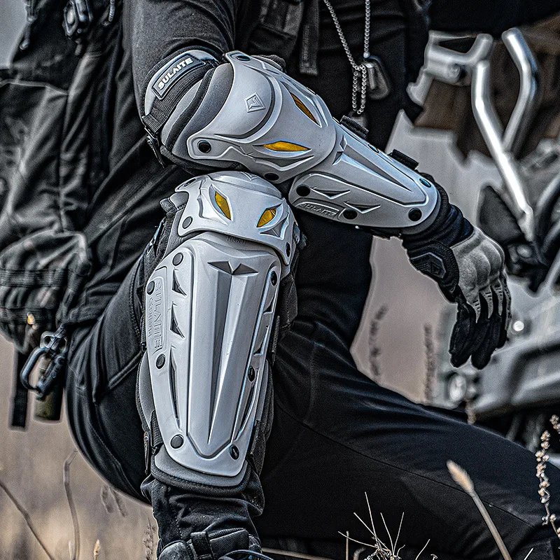 Motorcycle Elbow Knee Pads Outdoor Riding Motocross Protective Gear Adjustable Knee Elbow Pads Anti-Fall Motorbike Equipment Motorcycle Elbow Knee Pads Outdoor Riding Motocross Protective Gear Adjustable Knee Elbow Pads Anti-Fall Motorbike Equipment