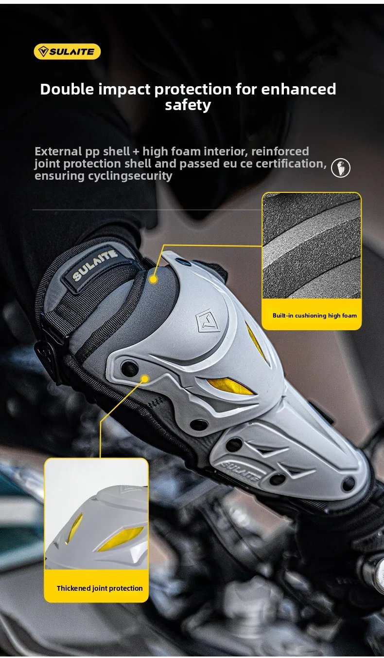 Motorcycle Elbow Knee Pads Outdoor Riding Motocross Protective Gear Adjustable Knee Elbow Pads Anti-Fall Motorbike Equipment Motorcycle Elbow Knee Pads Outdoor Riding Motocross Protective Gear Adjustable Knee Elbow Pads Anti-Fall Motorbike Equipment
