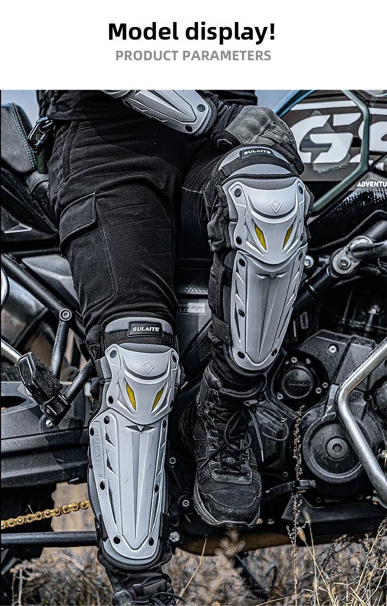 Motorcycle Elbow Knee Pads Outdoor Riding Motocross Protective Gear Adjustable Knee Elbow Pads Anti-Fall Motorbike Equipment Motorcycle Elbow Knee Pads Outdoor Riding Motocross Protective Gear Adjustable Knee Elbow Pads Anti-Fall Motorbike Equipment
