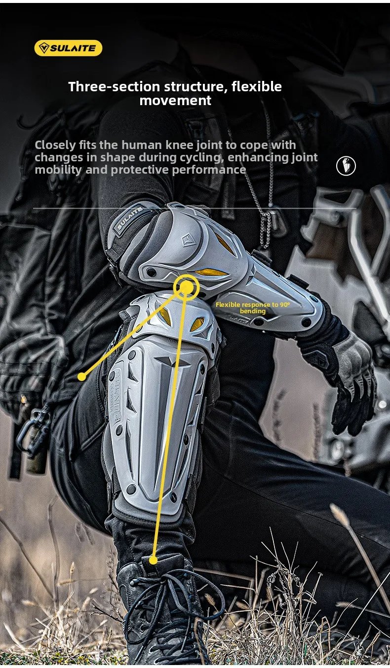 Motorcycle Elbow Knee Pads Outdoor Riding Motocross Protective Gear Adjustable Knee Elbow Pads Anti-Fall Motorbike Equipment Motorcycle Elbow Knee Pads Outdoor Riding Motocross Protective Gear Adjustable Knee Elbow Pads Anti-Fall Motorbike Equipment