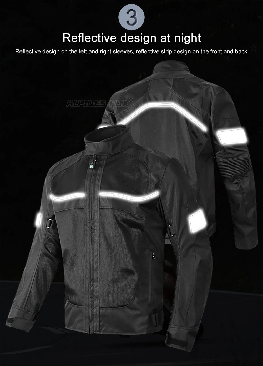 Men Woman Summer Breathable Motorcycle Jacket Night Reflective Motorbike Riding Coat with 5pcs Protective Pads M-5XL Men Woman Summer Breathable Motorcycle Jacket Night Reflective Motorbike Riding Coat with 5pcs Protective Pads M-5XL