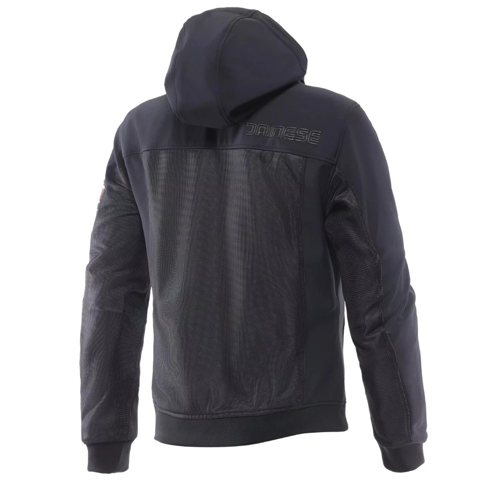 Dainese Vintedge Air Tex Jacket. Summer Hooded Jacket. Soft Softshell Fabric with Mesh Panels. Class a Certification (En 17092) Pro-Armor Level 1 Protections on Shoulders and Elbows. Waterproof Interior Pocket