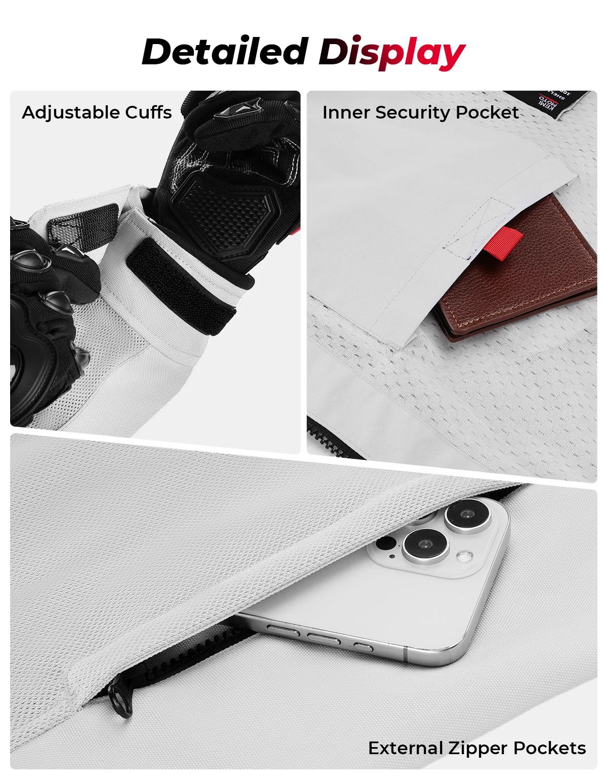 Motorcycle Riding Jacket Men Breathable Summer Clothing Built-in CE Protector Gear Soft Mesh Cycling Motocross Off-road Outfit