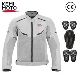 Motorcycle Riding Jacket Men Breathable Summer Clothing Built-in CE Protector Gear Soft Mesh Cycling Motocross Off-road Outfit