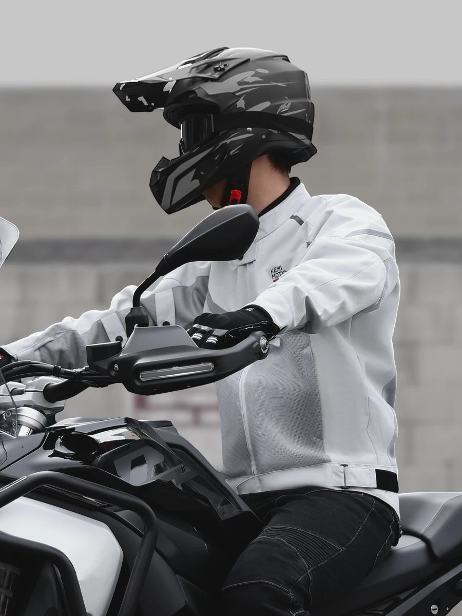 Motorcycle Riding Jacket Men Breathable Summer Clothing Built-in CE Protector Gear Soft Mesh Cycling Motocross Off-road Outfit