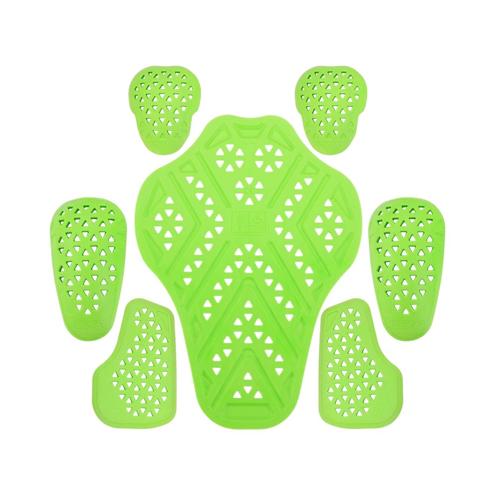 Motorcycle Riding CE Protective Guards 7Pcs Set Build-in Jackets Back Armor Elbow Pads Security Certification Outdoor Sports
